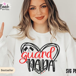 Guard Nana Svg Band Svg Nana Svg Vlag Moeder Vrijdagavond Svg Marching Band Svg Png Sublimatie Cut Snijden Cricut Drum Line Muziek Svg