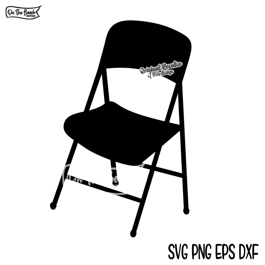 Folding Chair SVG Metal Folding Chair Svgmetal Chair Etsy