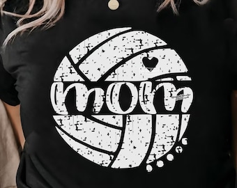 Mom Volleyball SVG, Grunge Volleyball SVG, volleyball mom SVG, Cricut Cut Files, Silhouette Cut Files, sports svg, dxf, png, svg, grunge svg