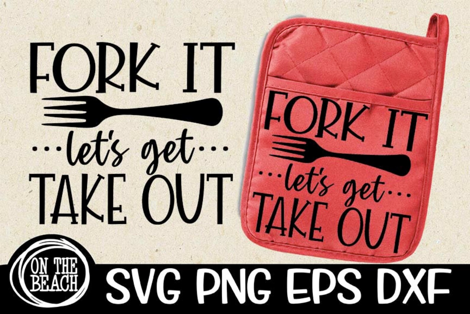 Fork It Let's Get Take Out SVG PNG Digital File Christmas Etsy