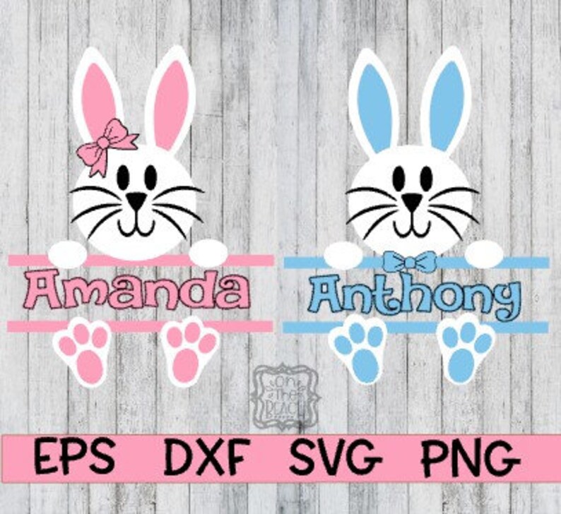 Download Easter Svg Easter Bunny Svg Easter Split Monogram Svg | Etsy