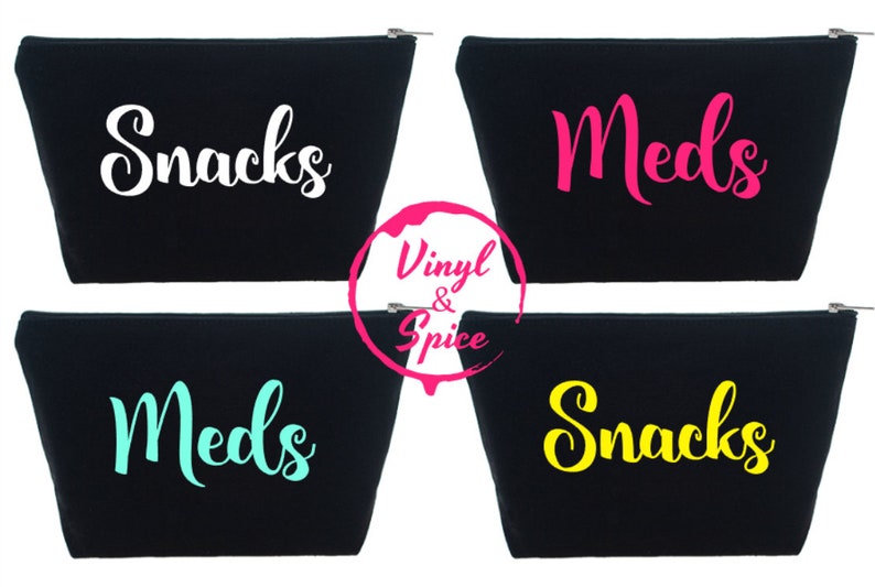 Customizable Canvas zip bags diaper bag organization pouch