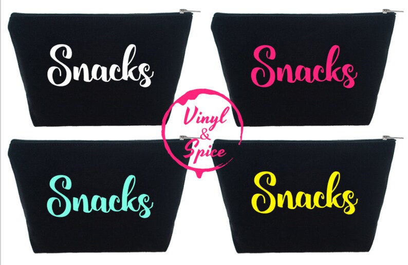 Customizable Canvas zip bags diaper bag organization pouch