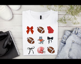 College Football Coquette PNG, Football Bows (Digital File)