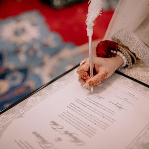 Edytowalny szablon umowy Nikkah: Wydrukowany muzułmański akt ślubu (wersja cyfrowa 11 x 17 cali) zdjęcie 10