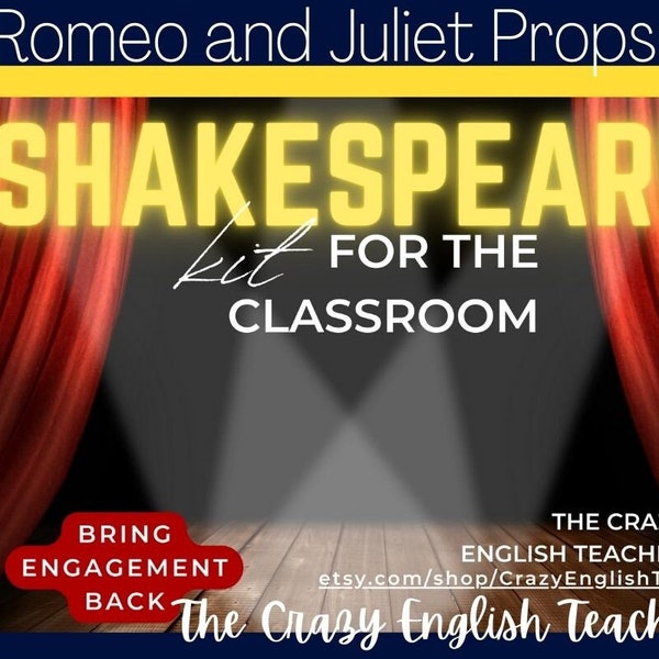 Shakespeare Romeo and Juliet Teaching Props Kit - Teacher Made - Teacher Approved