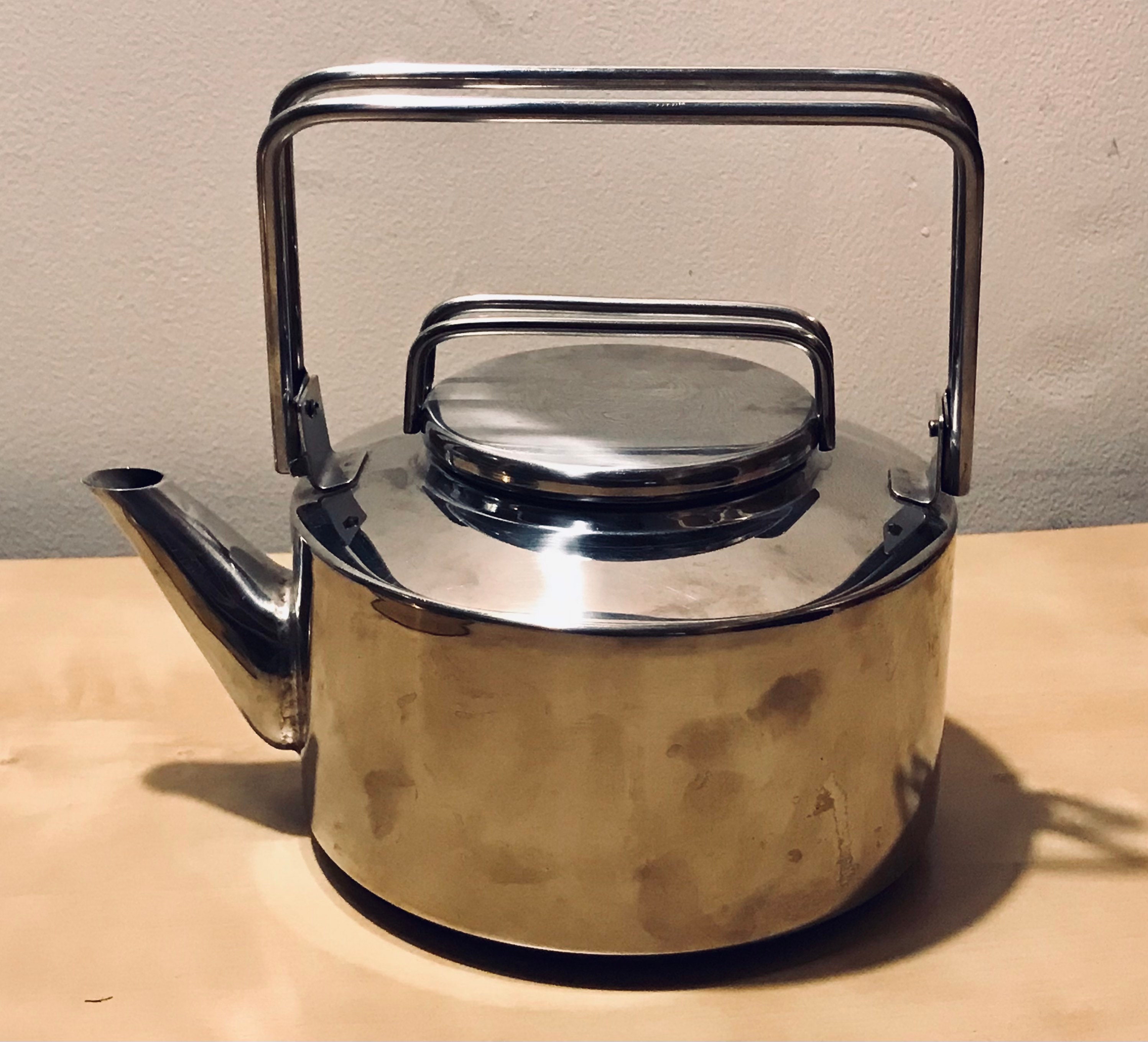 Sleek Mid Century Vintage Water Kettle Vintage MCM Stainless Etsy