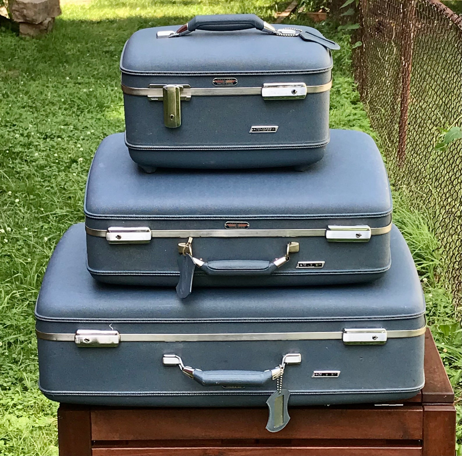 Vintage Set 3 American Tourister Luggage Train Case Etsy