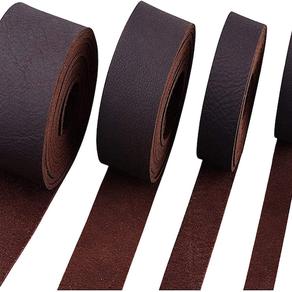 MD/son Brown Latigo Leather 9-10oz (3.6-4mm) Straps, Belts, Strips 1-1/2" (3.8cm) Wide X 72" (1.83m) Long