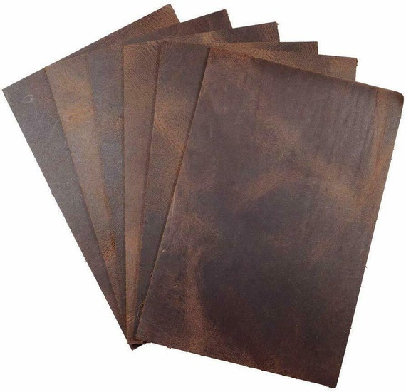 Buffalo Tumbled Brown Veg-Tan Leather Hide