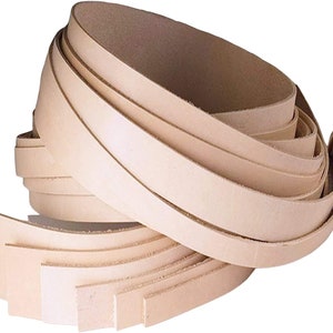 MD/son Vegetable Tanned Leather Belt Blanks Strips Straps 5-6oz(2mm)Thickness Sizes 1/2" to 4" W X 52" L,Tooling Leather, Full Grain Veg Tan