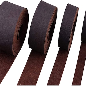 Brown Latigo Leather 5/6 oz (2.0/2.4 mm) Straps, Belts, Strips  Wide X 72&quot; (1.83m) Long Full Grain Leather Cowhide