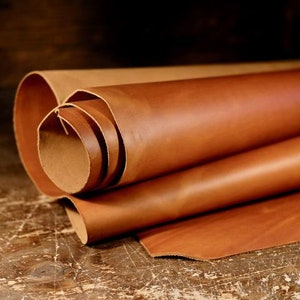 5-6OZ Tooling Leather Square Cowhide Leather Crafts Tooling .color antique tobacco