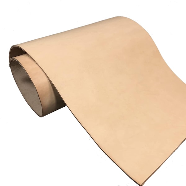 Jojo-Full Grain Veg Tan Leather – Natural Tooling Hide, European Origin,2/3 oz to  9/10 oz