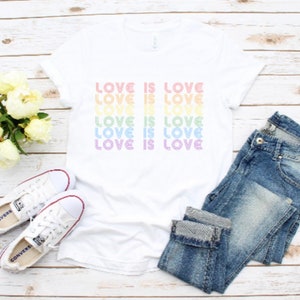 LOVE IS LOVE - Pride  | Lgbtq | Woman&#39;s T- shirt | Woman&#39;s Clothing | 819 Designs