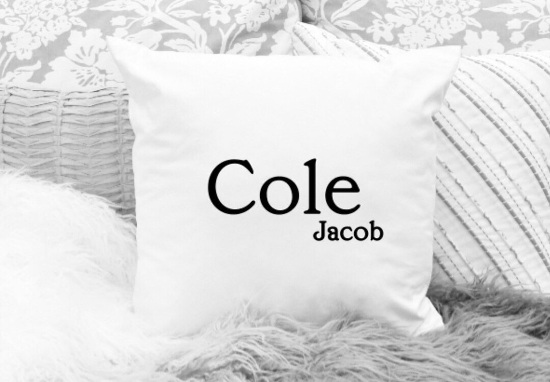 Name pillow cover Porch Living room Gift Housewarmings Pillow Fall 819
