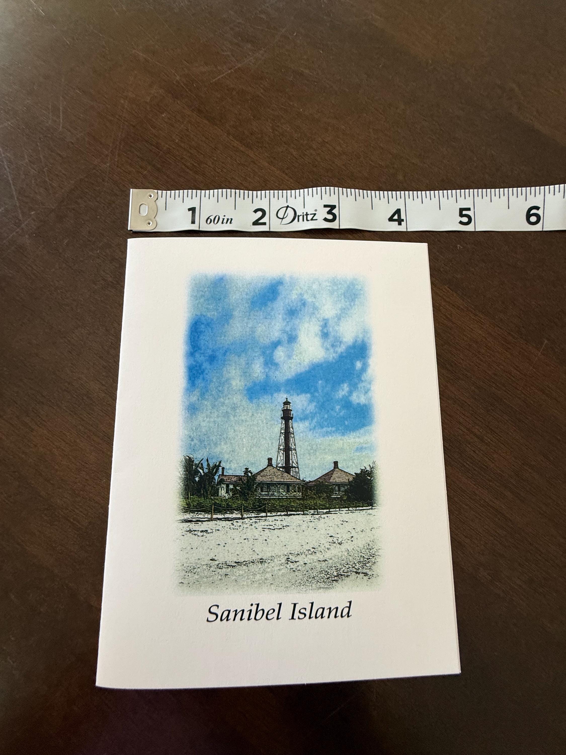Santa Bell Note Sanibel Island Lighthouse Note Cards Set (6) With Envelopes by Heather ...