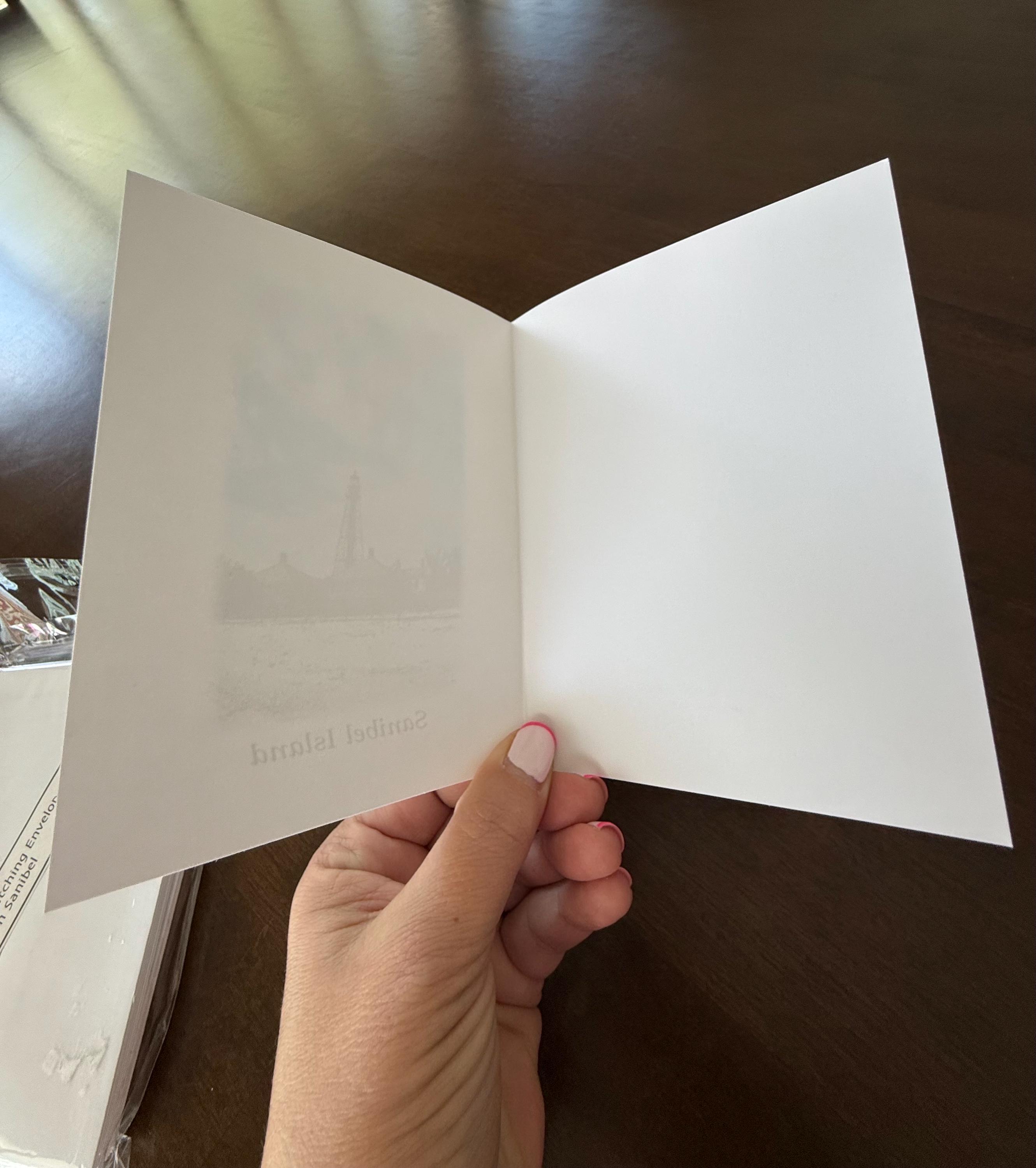 Santa Bell Note Sanibel Island Lighthouse Note Cards Set (6) With Envelopes by Heather ...