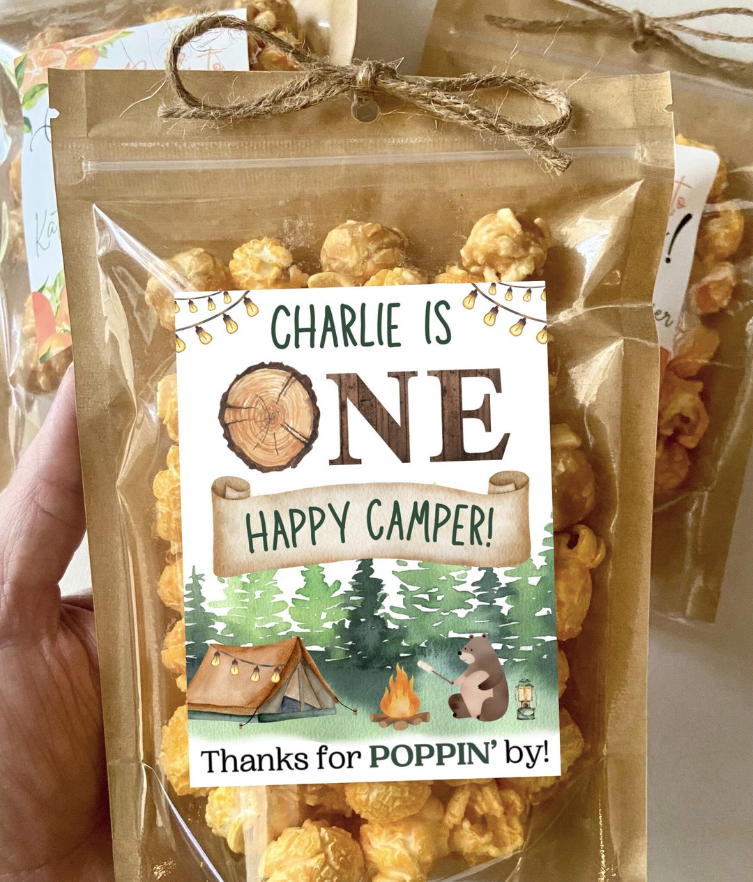 Zonon 100 Pcs Fishing Party Treat Bags 1st Birthday Cellophane...