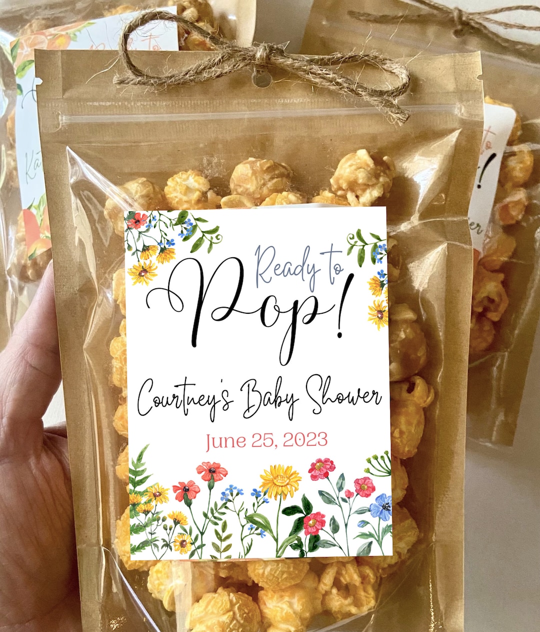 Fumete 100 Pack Baby In Bloom Baby Shower Favor For Guest Wildflower Seeds Packets Party Favor With Window Envelopes Resealable Organizer Storage Bag For Gender Reveal Party
