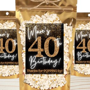 40th Birthday Party Favors Forty Decade Birthday Gifts Fortieth Dinner Party Milestone Birthday Favors Look Who's Forty 50th 60th 70th 80th immagine 3
