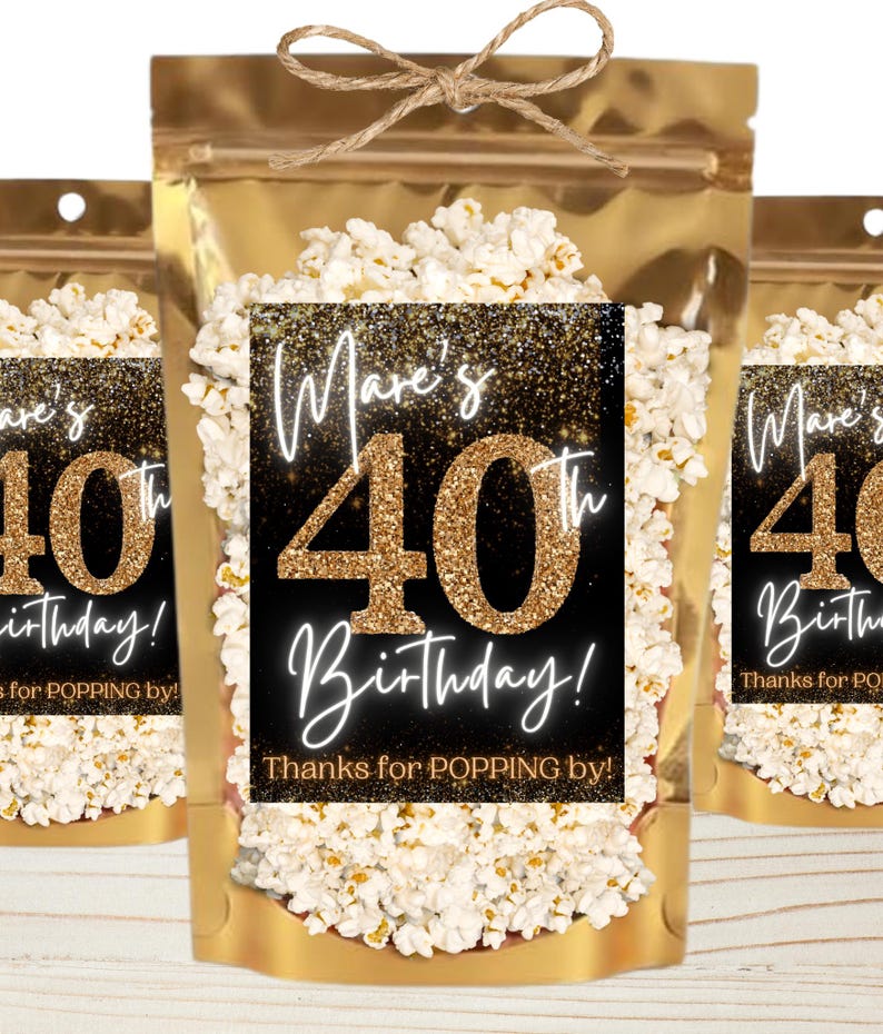 40th Birthday Party Favors Forty Decade Birthday Gifts Fortieth Dinner Party Milestone Birthday Favors Look Who's Forty 50th 60th 70th 80th immagine 3