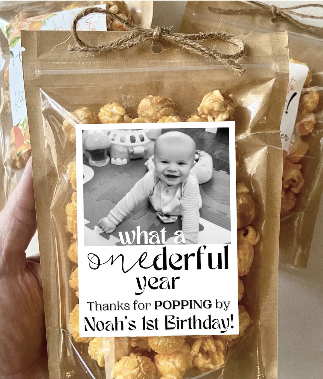 1st Birthday Onederful Year Party Favors First Birthday Custom Photo