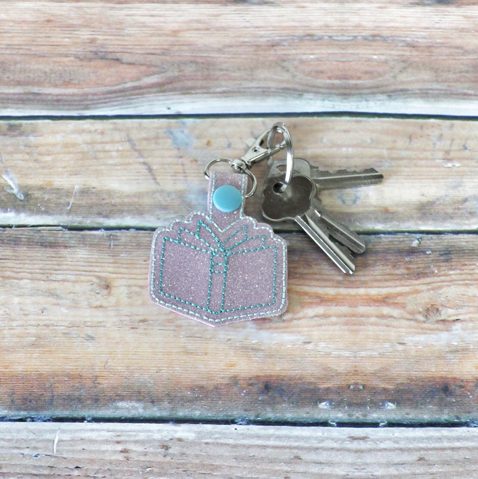 Open Book Key Fob Librarian Gift Teacher Gift Book Lover Etsy