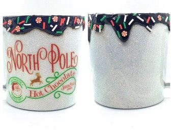 North Pole Hot Chocolate Glitter Tumbler