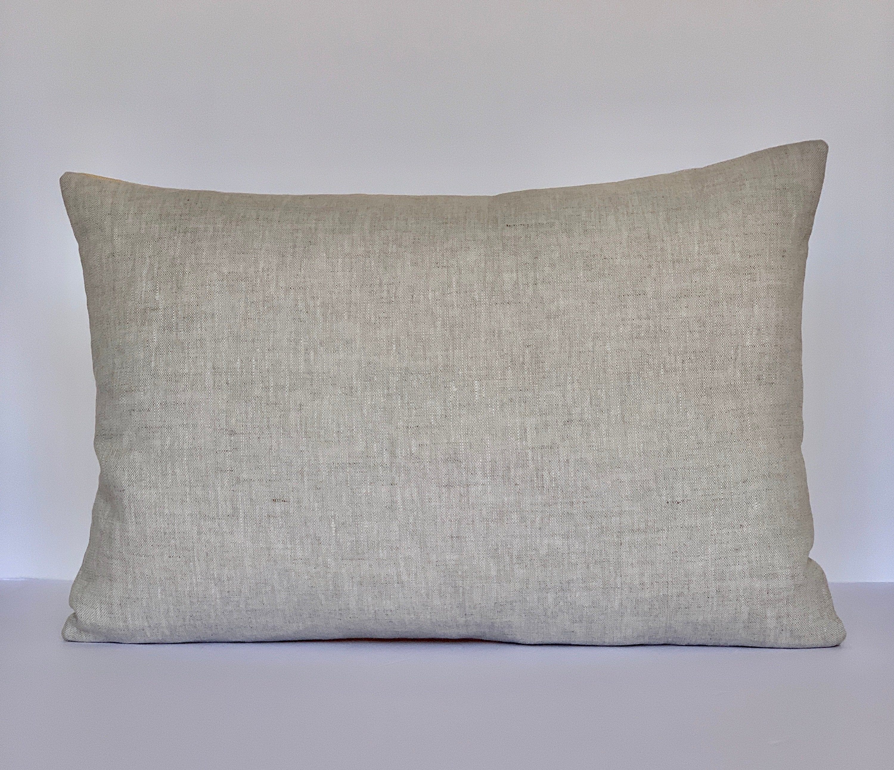 Minimal Linen Pillow Cover in Honey Yellow, Natural, & White Linen by