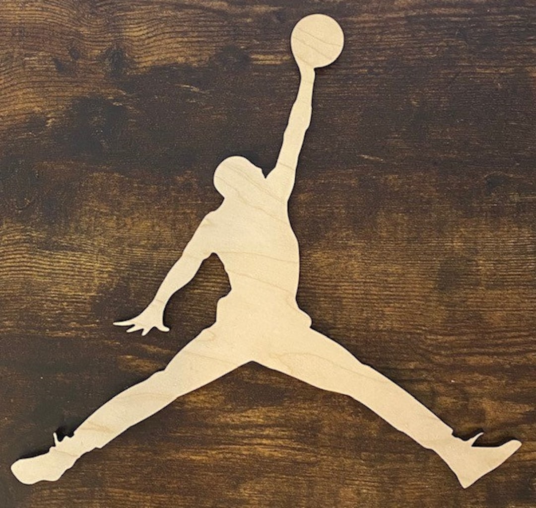 Michael Air Jordan Jumpman Logo Wood Sign 24 X 22 - Etsy
