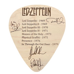 レッドツェッペリン　ジミーペイジ　ロバートプラント　直筆サイン　証明書付き　新品 Jimmy page signed - Etsy 日本