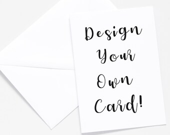 Design Your Own Card / Personalised Card / A6 / Pick Your Own Font Card