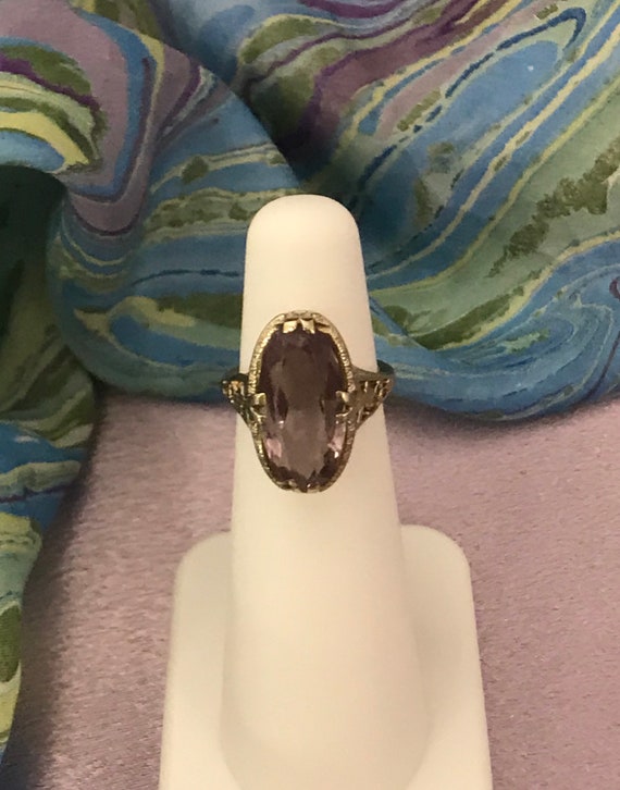 Art Deco Amethyst Ring, Circa 1920