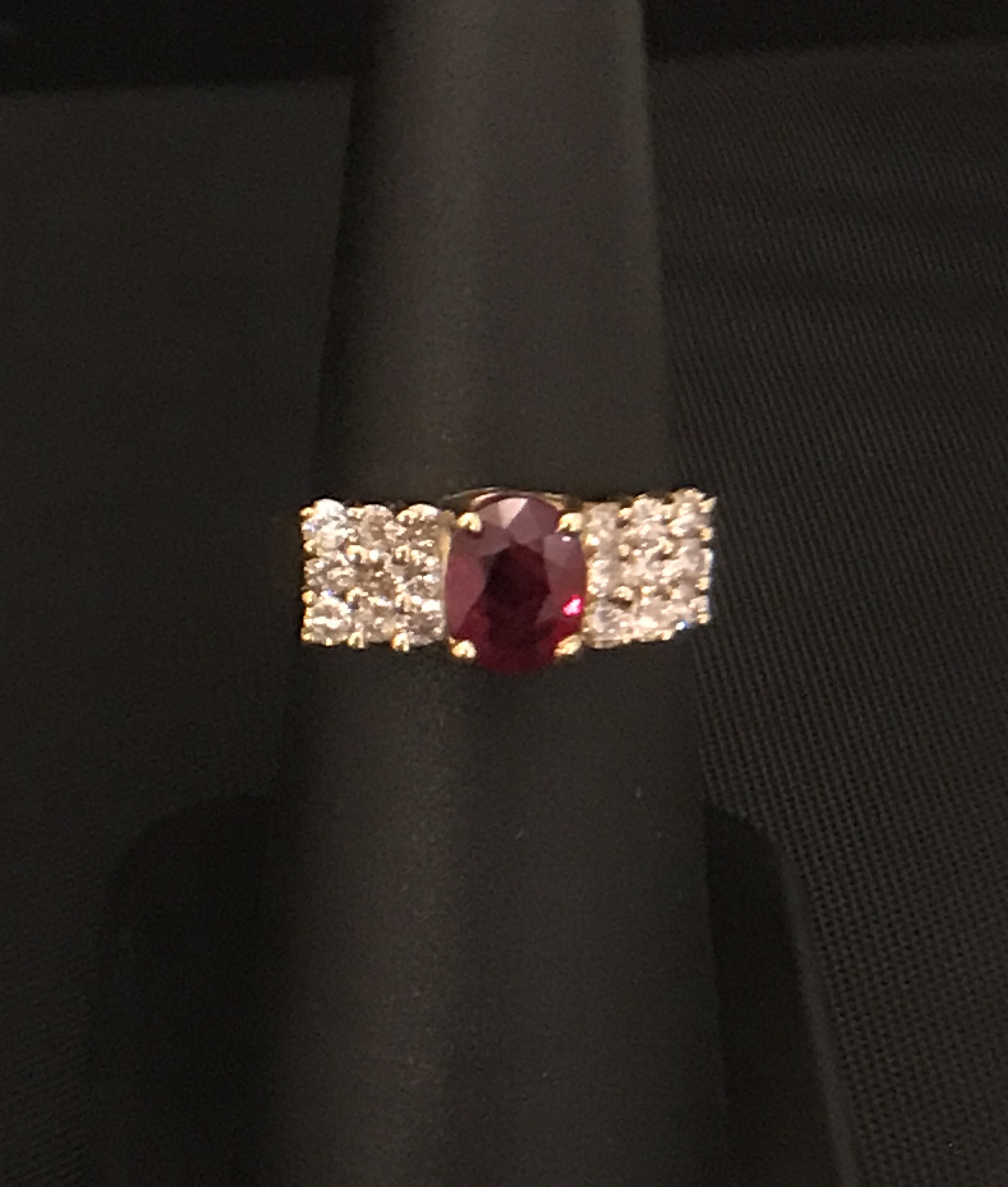 Contemporary 2024 ruby rings