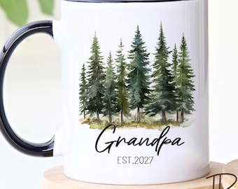 Pregnancy Announcement New Grandpa Gift - New Grandpa Coffee Mug - Promoted to Grandpa Mug, New Baby Announcement,Pregnancy Reveal,Christmas