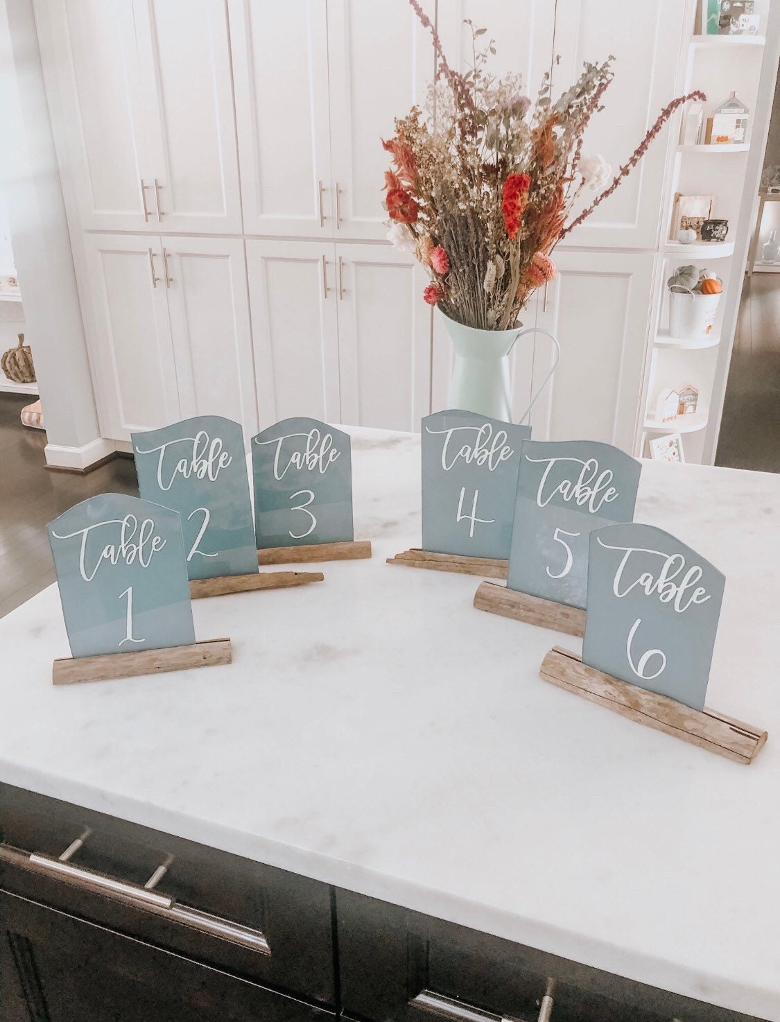 Sea Glass Table Numbers Table Numbers Faux Sea Glass Etsy