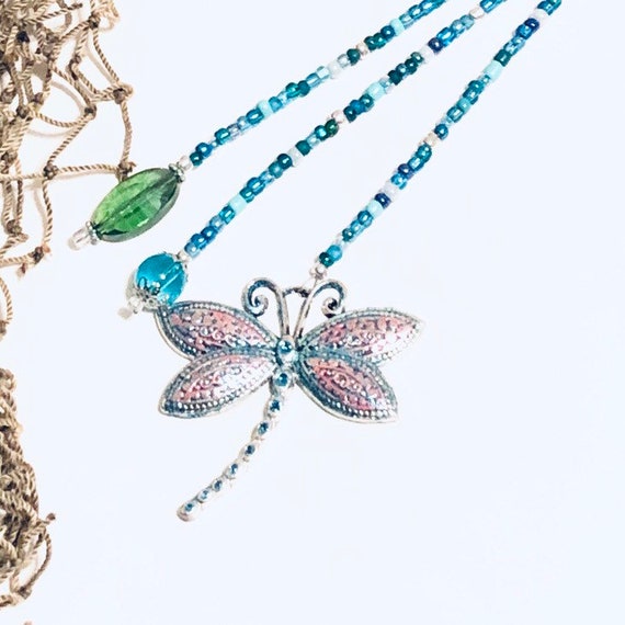 Dragonfly Beaded Fan Pull Beach Theme Ceiling Fan Pull Nautical Theme Pull Dragonfly Beaded Beach Theme Ceiling Fan Pull Nautical Theme