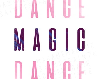 Dance Magic Dance - Digital Download - Wall Art - Labyrinth, David Bowie- Printable Stocking Stuffer