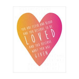 You Deserve to be Loved Florence and the Machine Lyrics - Digital Download - Printable Wall Art