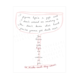 Make Each Day Count - Titanic Inspired Jack Dawson Quote - Digital Download - Printable Wall Art