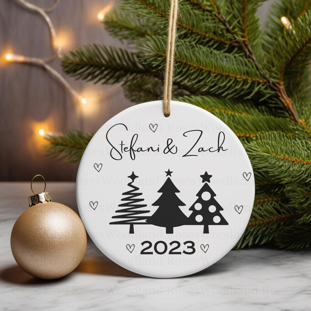 Couples First Christmas Ornament Couples Ornament Couples Etsy