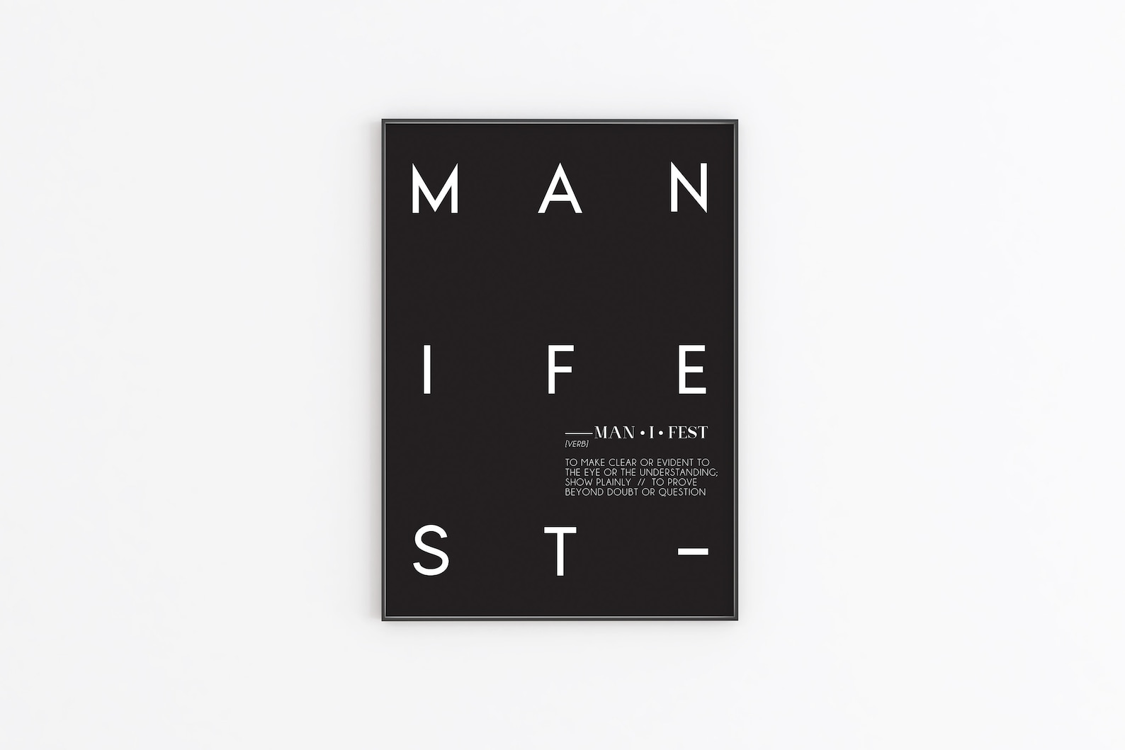 manifest definition manifest definition