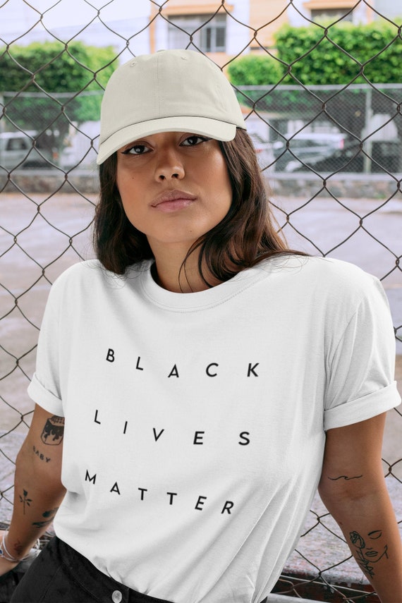 Simple Black Lives Matter Shirt In White Letters Simple Black Lives Matter Shirt In White Letters