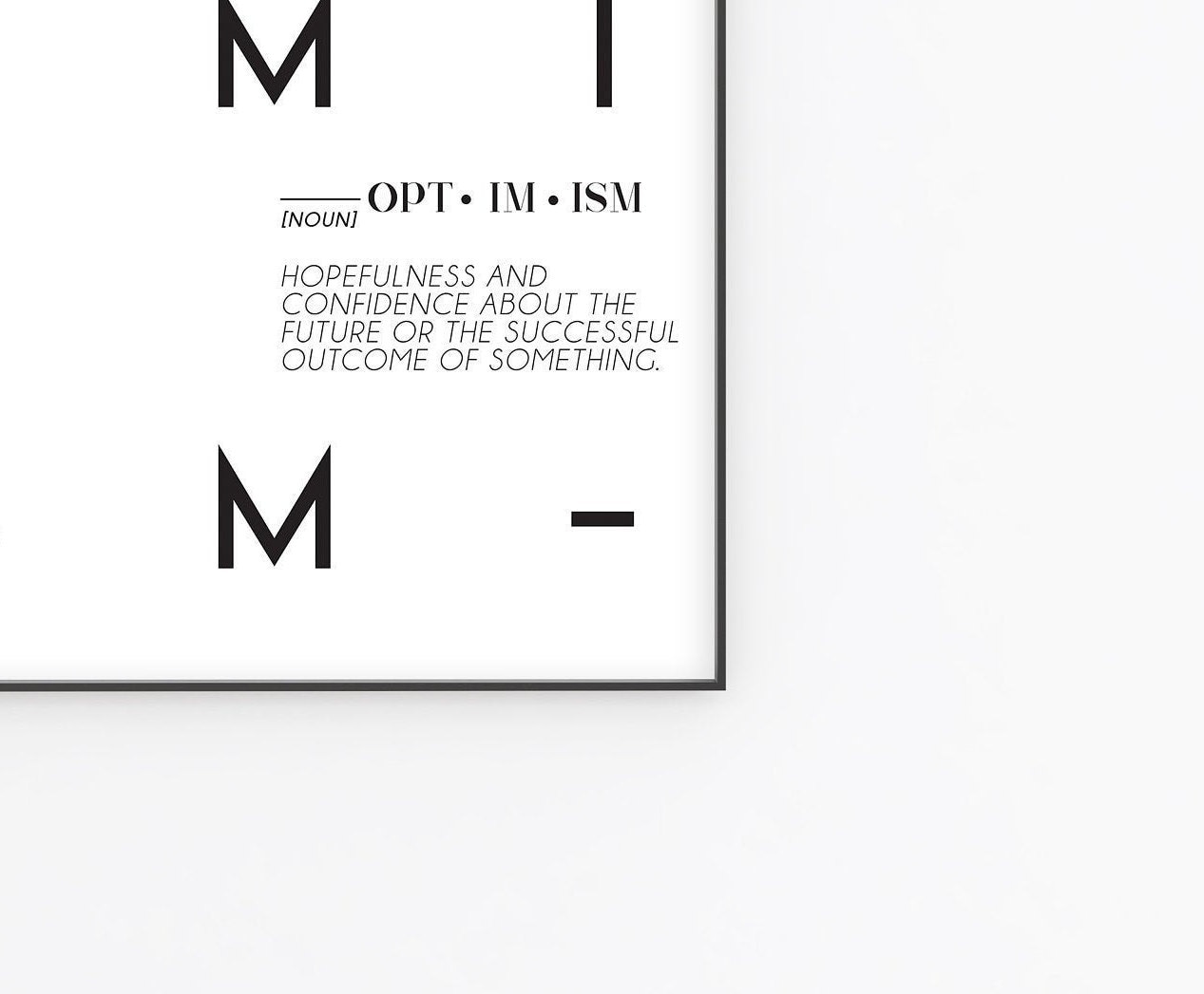 Optimism Print | PRINTABLE | Definition Wall Art | Quote Prints ...