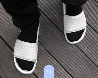 Slides for Men | Rattan design | sandals men | sandals summer | aesthetic sandals for men | faux leather sandals men | wicker design