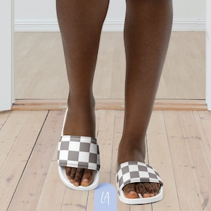 Checkered Sandals Etsy UK