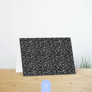 Tarjeta en blanco con patrón de cuaderno de composición / con sobre / Tarjeta de felicitación / Cartulina / Regreso a la escuela