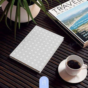 Rattan gewebtes Muster Journal | Blankopapier | Normalpapier | Zurück zu Schulmaterial