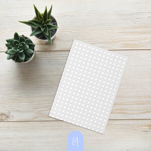 Carte vierge avec motif rotin | avec enveloppe | Carte de voeux | Papier cartonné